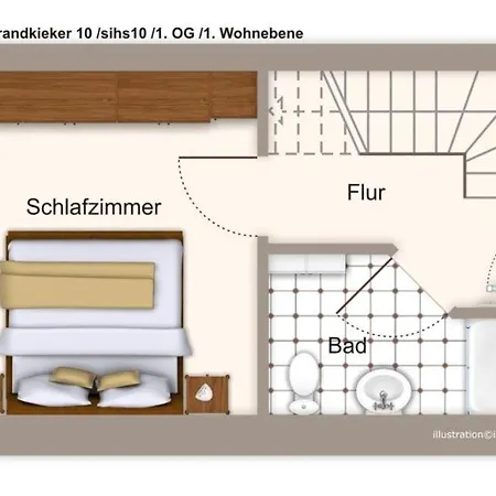 Apartament Hus Strandkieker Hus Strandkieker 10 Schillig